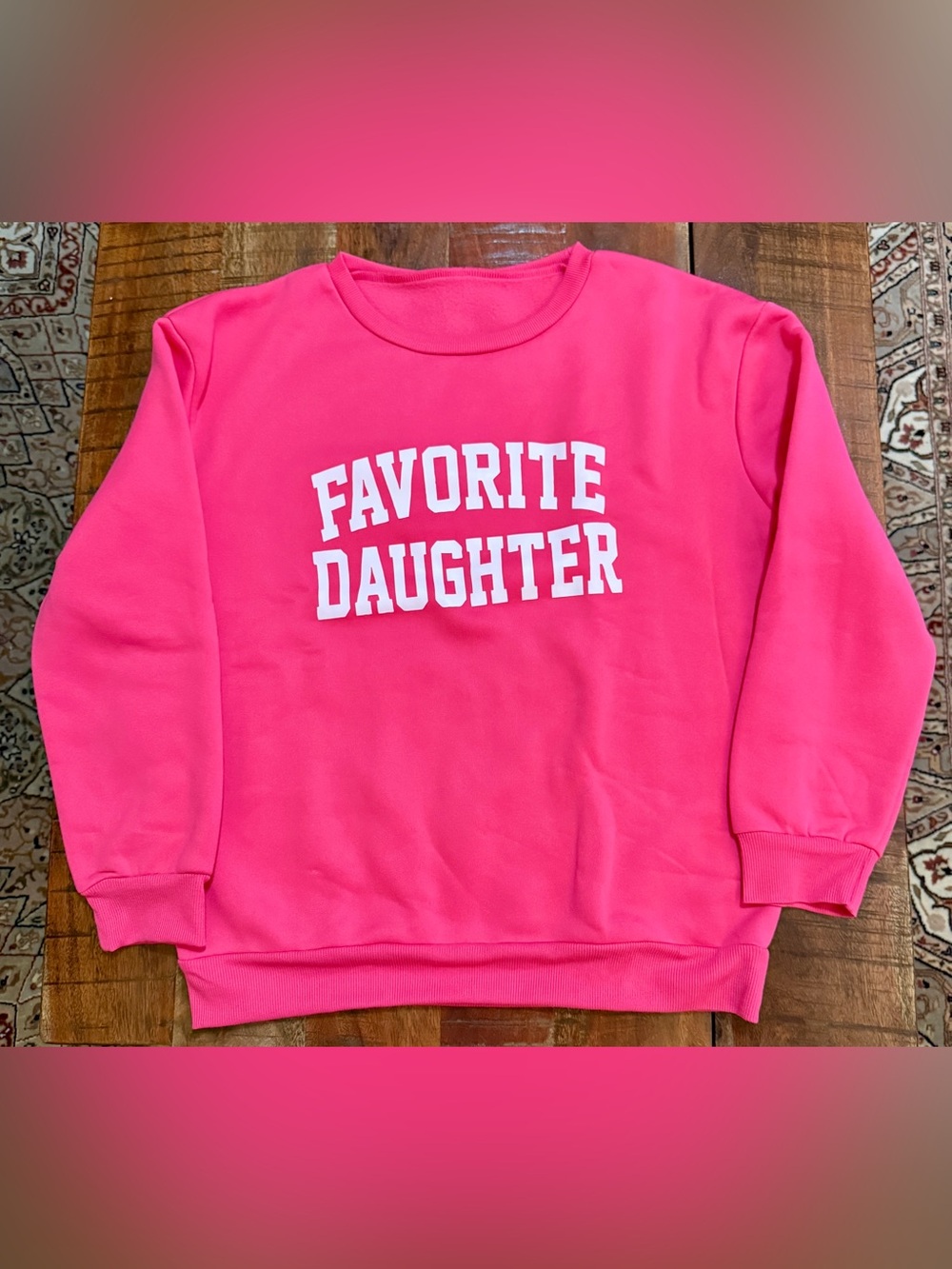 Favorite Daughter women’s Sweatshirt - Hot Pink new without tags never been worn